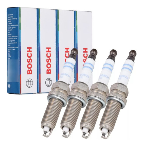 Kit 4 Bujia Bosch Para Renault Clio 1.2 16v D4f