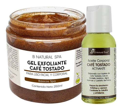 Imagen 1 de 8 de Gel Exfoliante De Café Tostado Anti-celulitis 250ml