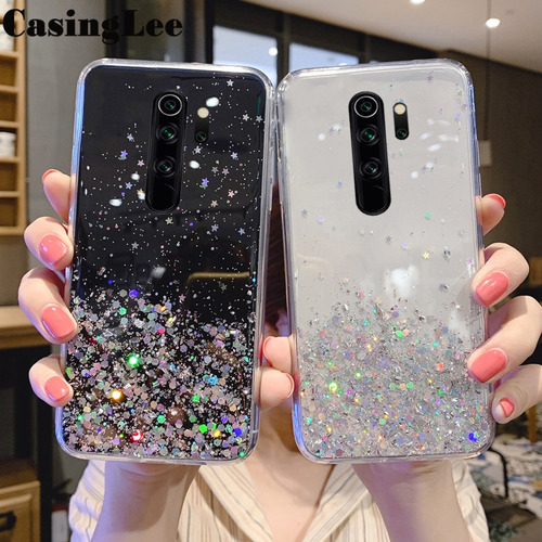 Funda For Redmi Note 8 Pro Case Stars Moon Glitter Bling Co