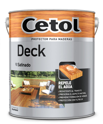 Cetol Deck 4lts- Protector P/ Pisos Satinado + Pincelnº 10