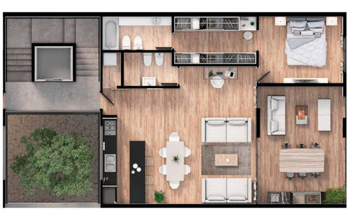 Imagen 5 de 6 de Emprendimiento Young .departamentos En Pozo De Diseño Original, Moderno Y De Calidad Constructiva.