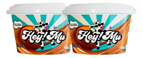 Doce De Leite Hey! Mu 250g Zero Açúcar Fit Original 2 Und