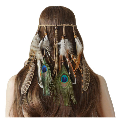 Feather Headdress, American, Hippie Bohemian