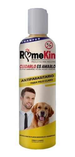 Rome Kin Insecticida Pelo Claro 500ml Champú Para Perros 