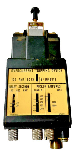 Westinghouse 1649813 Overcurrent Tripping Device 125 Tth