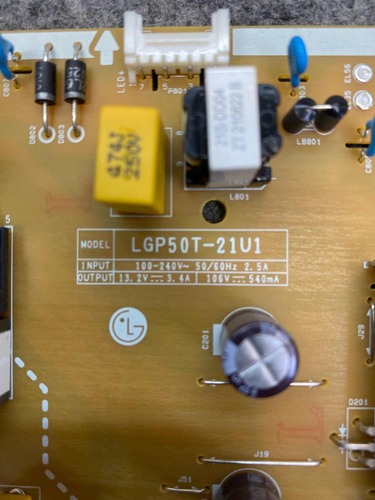 Placa Fonte Tv Lg 50up7750psb (lgp50t-21u1) (Usado)