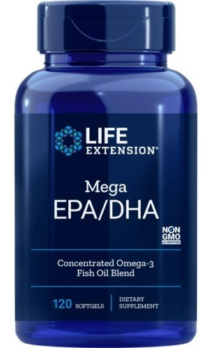 Mega Epa/dha Fish Oil Omega 3 - 120 Caps - Life Extension