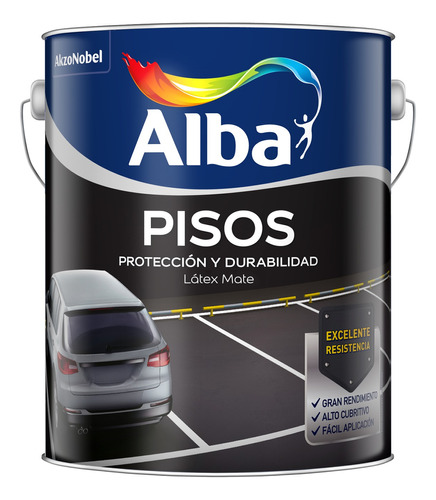 Pintura Para Pisos Látex Acrílico Alba 4 L Ambito