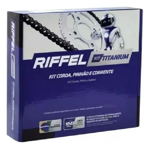 Kit Transmision Riffel Honda Cb 125 Twister C/ Oring Moto 46