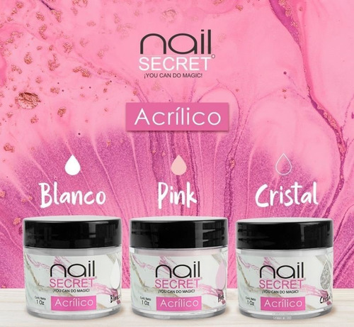 Acrílico Nail Secret Cristal 1 Onza