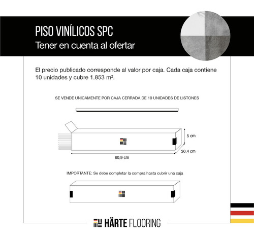 Imagen 4 de 10 de Piso Spc Vinilico Click Pvc Spc Alto Transito 5mm Caja
