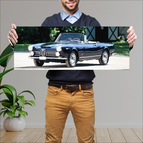 Cuadro 30x80cm Auto 1962 Alfa Romeo 2600 Spider 50