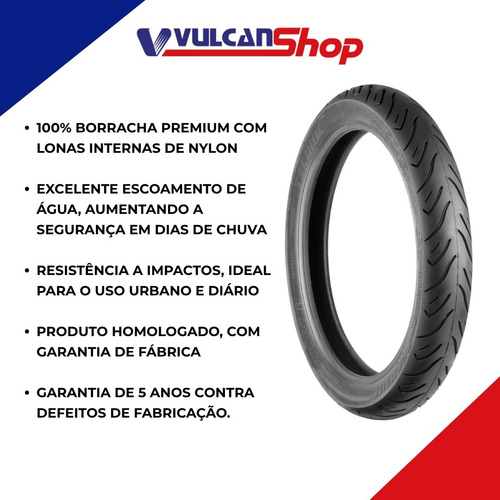 Pneu 90/90-18 Traseiro S/câmara Yes Cg125/150 Titan Technic
