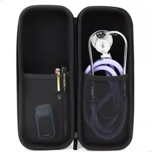 Case Capa Porta Estojo Rígido Estetoscópio Médico Enfermeiro Cor Capa Azul