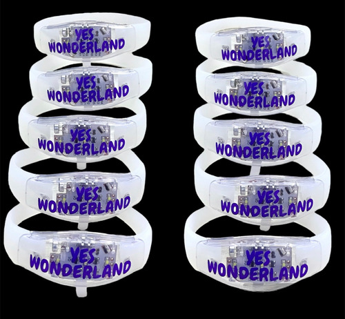 120 Unid. Pulseiras Led Personalizada Ativa Com Musica