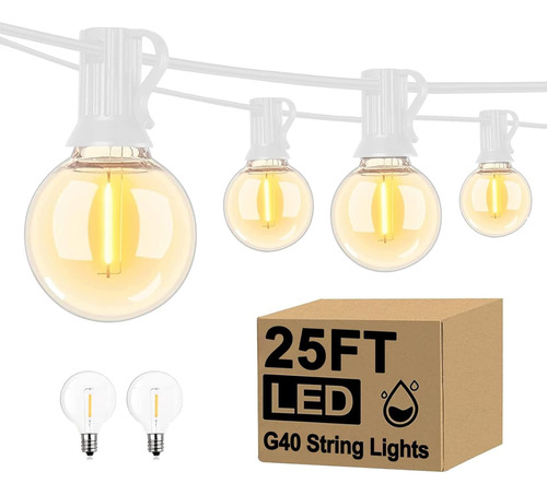 Guirnalda De Luces Led Para Exteriores De 7.6 Metros