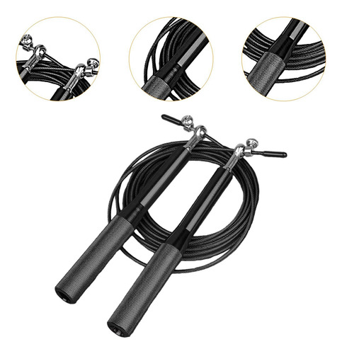 Cuerda Para Saltar Cuerda Para Saltar De Velocidad Negro