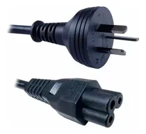 Comprar Cable Power Trebol Tipo Mickey Notebook Cargador Color Negro