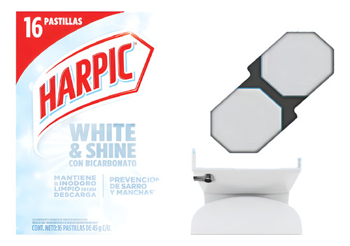 Harpic Power Ultra Pastillas Desinfectantes Tanque Inodoro