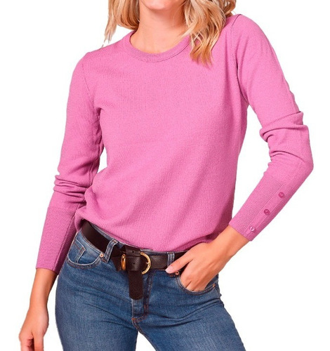 Imagen 1 de 1 de Sweaters Basico Cuello Redondo De Mujer - Proactivashop