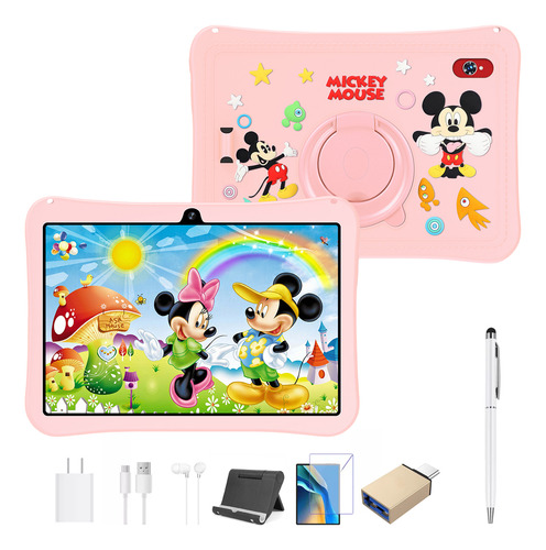 Hancdon A9+ Kids Tablet Android 12 Con Funda Soporte 512gb