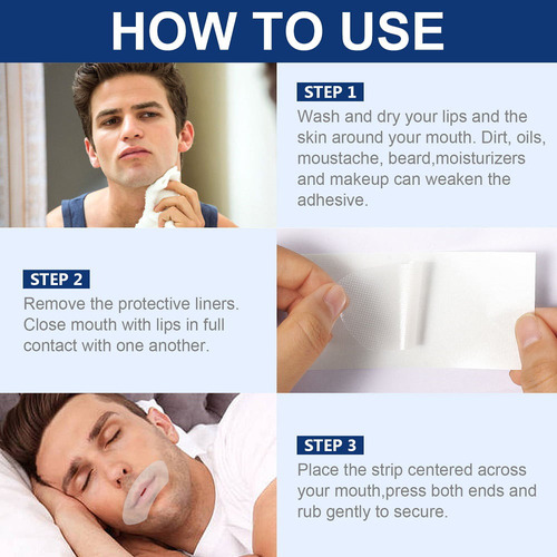 5 X Sleep Strips Strip Strip, Cinta Adhesiva Antironquido,