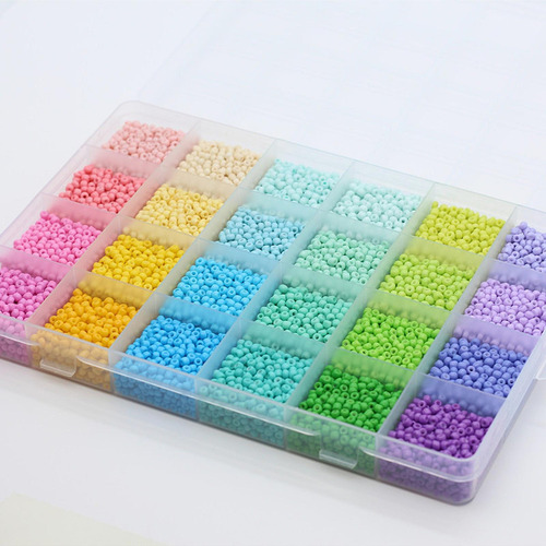 Cuentas De Vidrio For Manualidades Con Caja De Estilo B