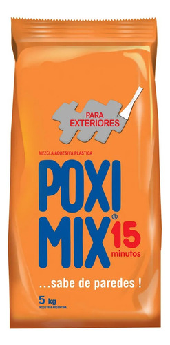 Poximix Exterior Poxi Mix L Cemento 5 Kg - 15 Minutos Miozzi