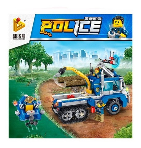 Panlos Brick Policía Grúa + Bote 478 Piezas 1781764