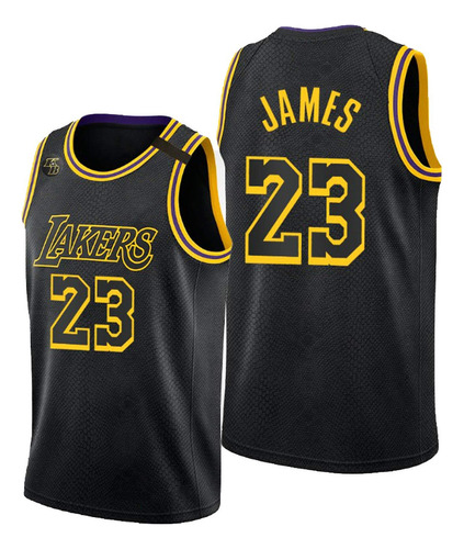 Camiseta De Manga Larga Laker # 23 Basketball Jersey
