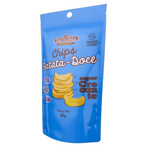 Imagem 2 de 4 de Chips de Batata-Doce DaColônia sem glúten 50 g