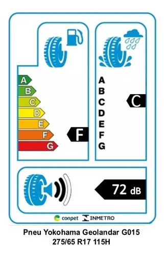 Kit 02 Pneus Yokohama 235/55 R19 105h G015 At On 50/50 Off