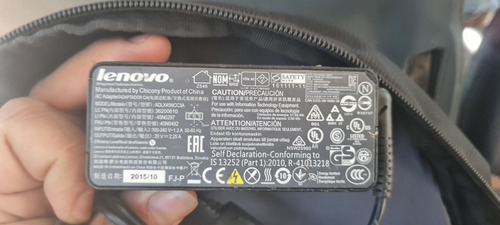 Cargador O Transformador Lenovo 45w 20v 2.25a Punta Cuadrada