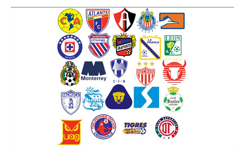24 Logos Futbol De Mexico Pack Vectores Corte Laser