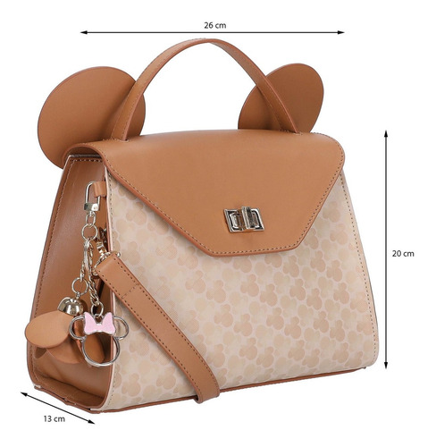 Bolsa Satchel Mujer Minnie W Capsule Beige Multi Hbshiv11cw Color Beige multicolor