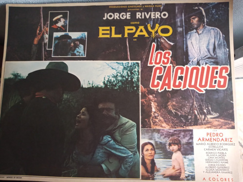 Jorge Rivero En Cartel De Pelicula El Payo Los Caciques