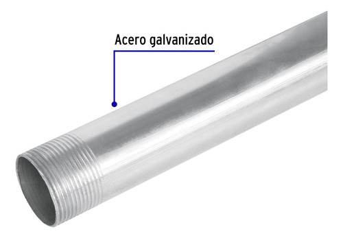 Tubo Conduit 1 1/4 Para Mufa, Pared Gruesa (0.9 Mm), 1.5 M.