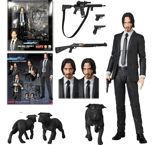 Dt Figura De Acción Mafex 085 De John Wick, Modelo De