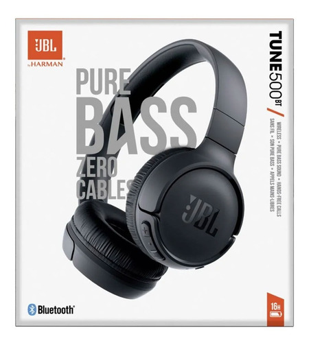 Fone De Ouvido Bluetooth Jbl Tune 500bt Sem Fio C/ Microfone