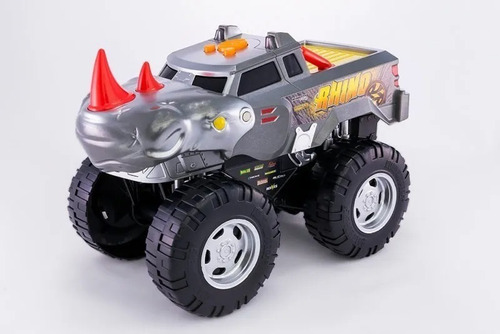 Vehículo Con Luz Y Sonido Wheelie Monster 20060 Nikko Personaje Roarin' Rhinoceros