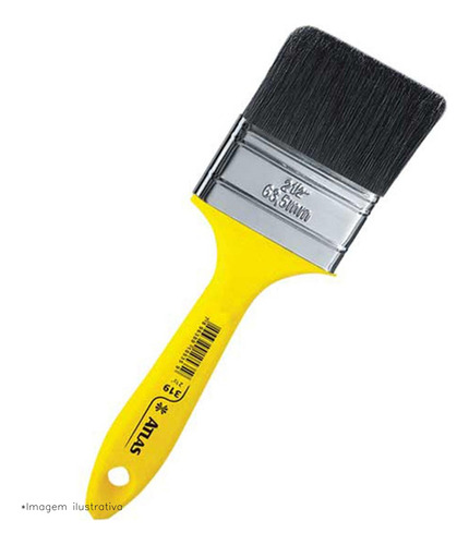 Imagem 3 de 5 de Pincel Trincha Atlas 319 1.1/2 Kit C/12