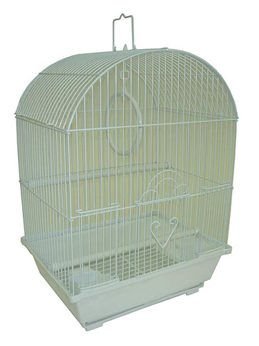 Yml A1304wht Round Top Estilo Pequeño Parakeet Cage, De 11 X