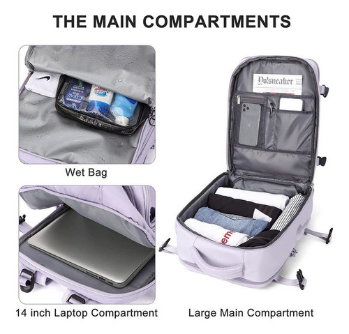 Mochila Multifuncional Antirrobo Mochila De Viaje Grande