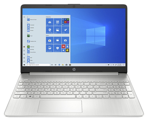Notebook HP 15-dy1024wm plata 15.6", Intel Core i3 1005G1  4GB de RAM 128GB SSD, Intel UHD Graphics 1366x768px Windows 10 Home