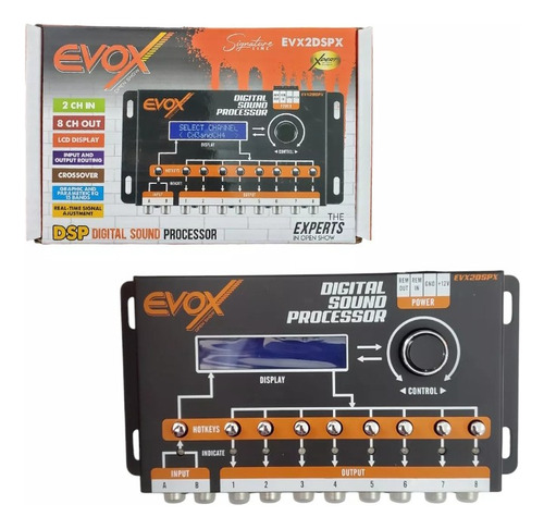 Procesador Digital Dsp De Sonido Evox Evx2dspx 8 Canales..