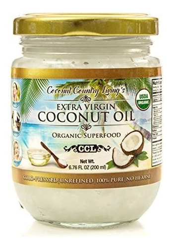 Aceite De Coco Virgen Extra Orgánico, Tamaño De Belleza 