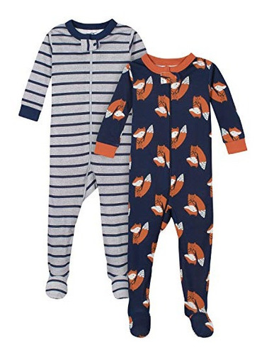 Pack De 2 Pijamas Con Patas Gerber Para Bebés Y Niños Pequeñ