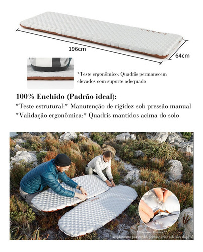 Colchón Inflable Camping Tuye R5.8 Rectangular Naturehike G