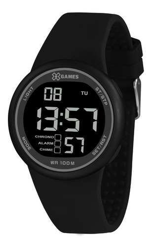 Relógio X-games Masculino Digital Xmppd618 Preto Negativo