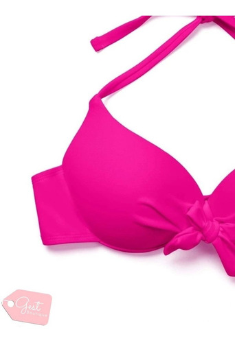 Traje De Baño Bikini Fucsia Ajustable Playa Semana Santa